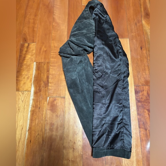 Vintage Midrise Straight Leg Brown Suede Pants - Picture 4 of 7